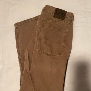 Mens Lee Khaki Jeans